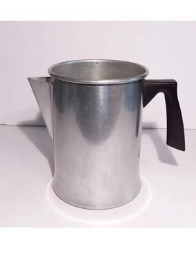 Mirro 9 Cup Stove Top Percolator Replacement Port Pot Aluminum Black Handle